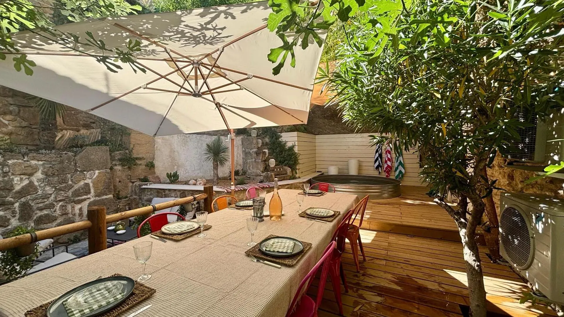 Vakantiehuis Charming Provencal Retreat With A Lush Private Courtyard Villa Rochegude